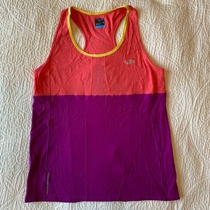 Large Icebreaker GT Merino Racerback Tank in Cool Lite